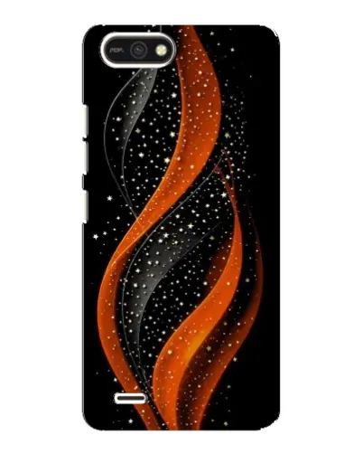 Чехол для TECNO POP 2F с картинкой «Огненная звездная волна»