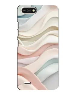 Чехол для TECNO POP 2F с картинкой «Пастельные нежные волны»