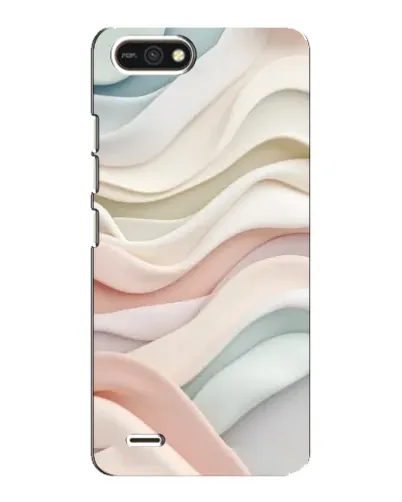Чехол для TECNO POP 2F с картинкой «Пастельные нежные волны»