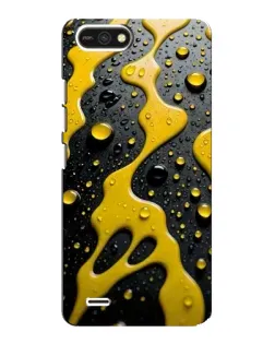 Чехол для TECNO POP 2F с картинкой «Жидкое желтое золото»