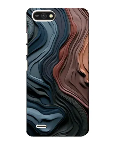 Чехол для TECNO POP 2F с картинкой «Цветные волны каньона»
