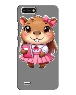 Чехол для TECNO POP 2F с картинкой «Девочка капибара»