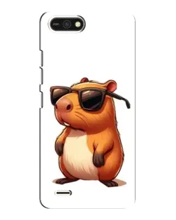 Чехол для TECNO POP 2F с картинкой «Капибара в очках»