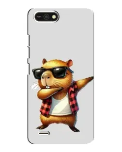 Чехол для TECNO POP 2F с картинкой «Капибара рэпер даб»