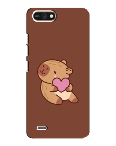 Чехол для TECNO POP 2F с картинкой «Капибара с сердцем»