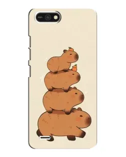 Чехол для TECNO POP 2F с картинкой «Башня из капибар»