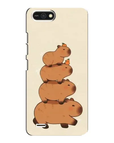 Чехол для TECNO POP 2F с картинкой «Башня из капибар»