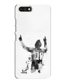 Чехол для TECNO POP 2F с картинкой «Черно-белый силуэт Месси» Чехол для TECNO POP 2F с картинкой «Черно-белый силуэт Месси»
