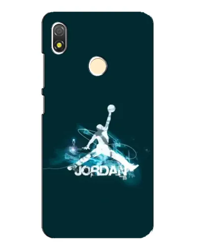 Чехол для TECNO POP 3 с картинкой «Jordan Blue Fire» Чехол для TECNO POP 3 с картинкой «Jordan Blue Fire»