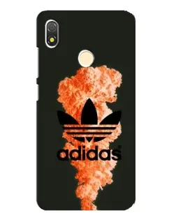 Чохол для TECNO POP 3 з картинкою «Помаранчевий дим Adidas»