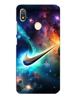 Чохол для TECNO POP 3 з картинкою «Космічний Nike Swoosh»
