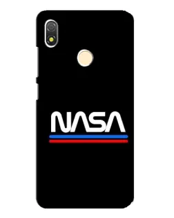 Чохол для TECNO POP 3 з картинкою «NASA — класика Red Blue»