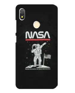 Чохол для TECNO POP 3 з картинкою «NASA — крокуємо по Місяцю»