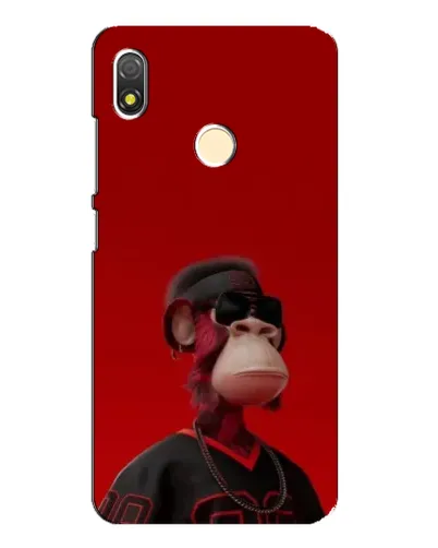 Чехол для TECNO POP 3 с картинкой «Bored Ape в красном» Чехол для TECNO POP 3 с картинкой «Bored Ape в красном»