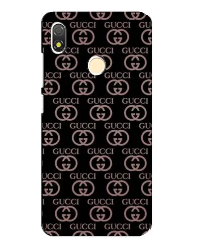 Чехол для TECNO POP 3 с картинкой «Классическая монограмма Gucci»