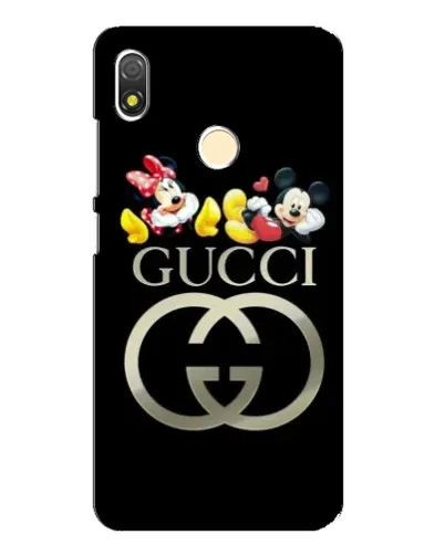 Чехол для TECNO POP 3 с картинкой «Gucci — герои Disney»