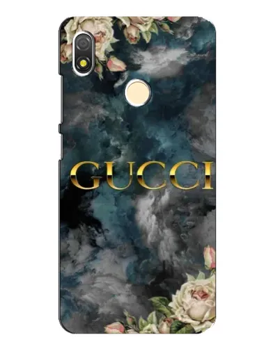 Чехол для TECNO POP 3 с картинкой «Абстрактные цветы Gucci»