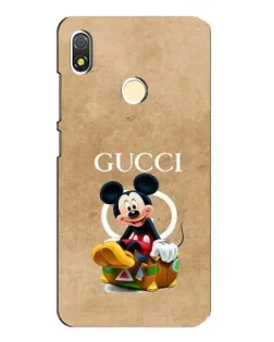 Чехол для TECNO POP 3 с картинкой «Микки Маус Gucci — крафт» Чехол для TECNO POP 3 с картинкой «Микки Маус Gucci — крафт»