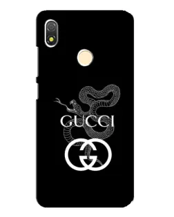 Чехол для TECNO POP 3 с картинкой «Gucci — серебряная змея» Чехол для TECNO POP 3 с картинкой «Gucci — серебряная змея»