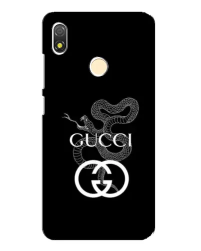 Чехол для TECNO POP 3 с картинкой «Gucci — серебряная змея»