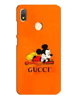 Чехол для TECNO POP 3 с картинкой «Микки Маус Gucci — оранж» Чехол для TECNO POP 3 с картинкой «Микки Маус Gucci — оранж»