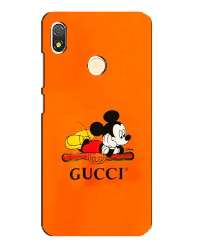 Чехол для TECNO POP 3 с картинкой «Микки Маус Gucci — оранж» Чехол для TECNO POP 3 с картинкой «Микки Маус Gucci — оранж»