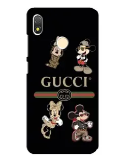 Чехол для TECNO POP 3 с картинкой «Gucci — герои Disney и монограмма» Чехол для TECNO POP 3 с картинкой «Gucci — герои Disney и монограмма»