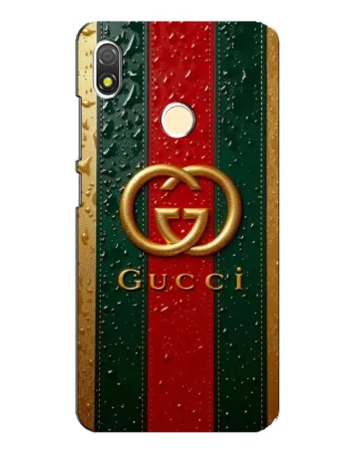 Чехол для TECNO POP 3 с картинкой «Gucci — фирменная полоса и золото» Чехол для TECNO POP 3 с картинкой «Gucci — фирменная полоса и золото»