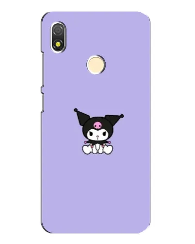 Чехол для TECNO POP 3 с картинкой «Kuromi — фиолетовый минимализм»