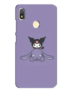 Чехол для TECNO POP 3 с картинкой «Kuromi на лиловом фоне»