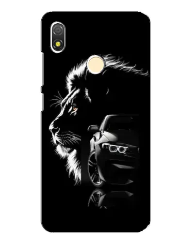Чехол для TECNO POP 3 с картинкой «BMW и лев» Чехол для TECNO POP 3 с картинкой «BMW и лев»