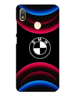 Чохол для TECNO POP 3 з картинкою «Логотип BMW та неонові дуги»