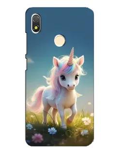 Чехол для TECNO POP 3 с картинкой «Единорог на поляне»