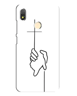 Чехол для TECNO POP 3 с картинкой «Рука держит» Чехол для TECNO POP 3 с картинкой «Рука держит»