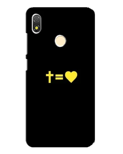 Чехол для TECNO POP 3 с картинкой «Сердце и Крест» Чехол для TECNO POP 3 с картинкой «Сердце и Крест»