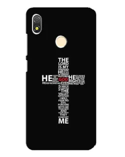 Чехол для TECNO POP 3 с картинкой «Текстовый крест» Чехол для TECNO POP 3 с картинкой «Текстовый крест»