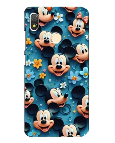 Чехол для TECNO POP 3 с картинкой «Паттерн Микки и Минни» Чехол для TECNO POP 3 с картинкой «Паттерн Микки и Минни»