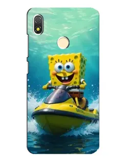 Чохол для TECNO POP 3 з картинкою «Спанч Боб на гідроциклі» Чохол для TECNO POP 3 з картинкою «Спанч Боб на гідроциклі»
