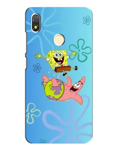 Чехол для TECNO POP 3 с картинкой «Спанч Боб и Патрик» Чехол для TECNO POP 3 с картинкой «Спанч Боб и Патрик»