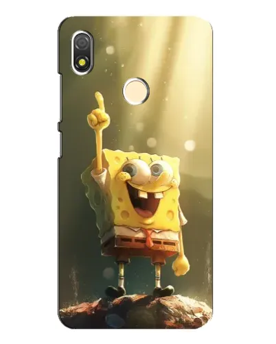 Чехол для TECNO POP 3 с картинкой «Сияющий Спанч Боб» Чехол для TECNO POP 3 с картинкой «Сияющий Спанч Боб»