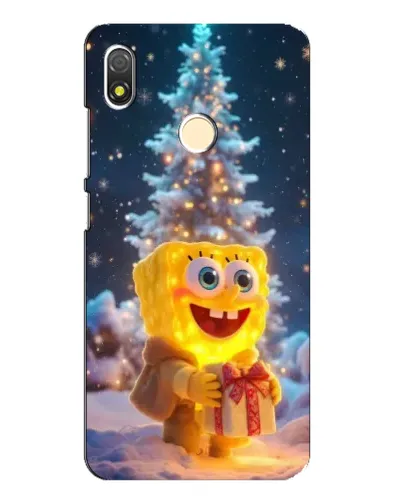 Чехол для TECNO POP 3 с картинкой «Рождественский Спанч Боб» Чехол для TECNO POP 3 с картинкой «Рождественский Спанч Боб»