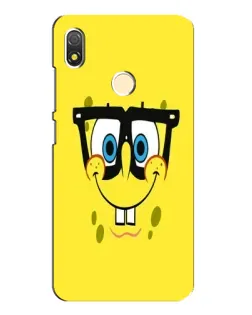 Чехол для TECNO POP 3 с картинкой «Минималистичный Спанч Боб»