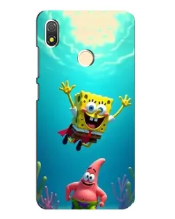 Чехол для TECNO POP 3 с картинкой «Спанч Боб под водой»