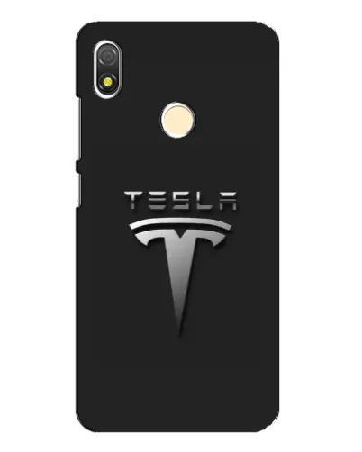 Чехол для TECNO POP 3 с картинкой «Стальной логотип Tesla» Чехол для TECNO POP 3 с картинкой «Стальной логотип Tesla»