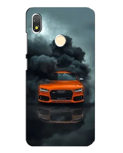 Чехол для TECNO POP 3 с картинкой «Audi в облаках дыма» Чехол для TECNO POP 3 с картинкой «Audi в облаках дыма»