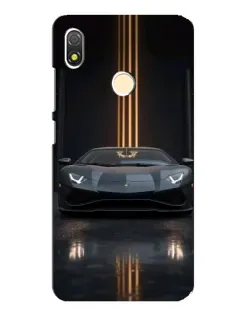 Чохол для TECNO POP 3 з картинкою «Lamborghini золоті лінії»