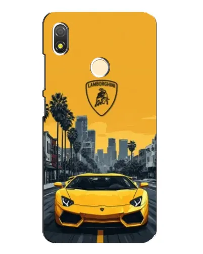 Чохол для TECNO POP 3 з картинкою «Жовтий Lamborghini місто» Чохол для TECNO POP 3 з картинкою «Жовтий Lamborghini місто»
