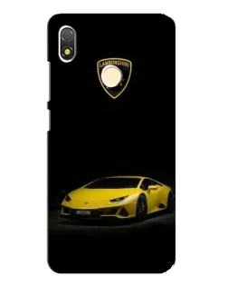 Чохол для TECNO POP 3 з картинкою «Lamborghini жовтий акцент»