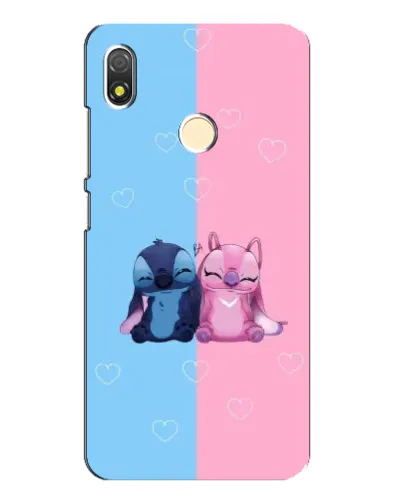 Чехол для TECNO POP 3 с картинкой «Stitch и Angel Love»