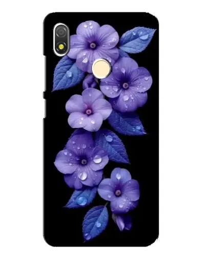 Чехол для TECNO POP 3 с картинкой «Фиолетовые цветы с росою» Чехол для TECNO POP 3 с картинкой «Фиолетовые цветы с росою»
